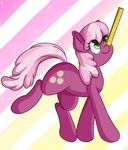  2016 absurd_res cheerilee_(mlp) cutie_mark earth_pony equine eyelashes female feral friendship_is_magic green_eyes hair hi_res horse mammal multicolored_hair multicolored_tail my_little_pony pony ruler smile solo two_tone_hair wickedsilly 