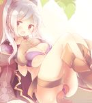  :d animal_ears bangs bikini bikini_aside blush boots breasts brown_footwear cat_ears consensual_tentacles eyebrows_visible_through_hair female_my_unit_(fire_emblem:_kakusei) fire_emblem fire_emblem:_kakusei fire_emblem_heroes knee_boots large_breasts long_hair looking_at_viewer my_unit_(fire_emblem:_kakusei) open_mouth pussy_juice smile solo sweat swimsuit tears tentacles teu_(navy) twintails vaginal white_hair 