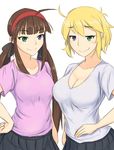  2girls breasts large_breasts ryoubi_(senran_kagura) ryouna_(senran_kagura) senran_kagura solo tagme 