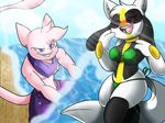  beach bikini clothing crossgender female male nintendo pok&eacute;mon riolu riolumon seaside swimsuit theriolumon video_games yosh 