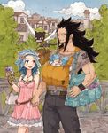  black_hair blue_hair character_request fairy_tail family rusky tagme 