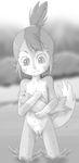  2017 cub digital_media_(artwork) feline female fish hair invalid_tag mammal marine monochrome nipples nude outside pussy sakuramoto solo thundercats water wilykit young 