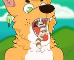 balls butt canine dog furret inu invalid_color invalid_tag macro macromicro male male/male mammal micro nintendo penis pok&eacute;mon scarf shertbet sparkybutterfloof teeth tongue video_games vore ych 
