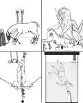  anal anal_beads balls bdsm bondage bound dragon equine feral horse male mammal pain penis ranmov_silver_scales sex_toy torture 