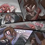  a_story_with_a_known_end anthro attack blood brown_fur canine clementine comic coughing english_text feline female fight fur grey_fur jonty lexus_(a_story_with_a_known_end) male mammal red_fur ripli text translated 