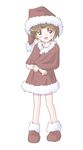  akazukin_chacha cosplay open_mouth santa shiine standing 