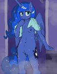  anthro breasts cute friendship_is_magic my_little_pony nipples princess_luna_(mlp) pussy the-minuscule-task towel 