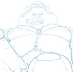  anthro bear big_penis body_hair chest_hair cigar erection first_person_view fluffysnowmeow humanoid_penis looking_at_viewer male mammal nipples overweight penis pubes retracted_foreskin solo submissive submissive_pov uncut 