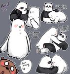  2017 bear blush cartoon_network cold_sweat digital_drawing_(artwork) digital_media_(artwork) english_text grizzly_(wbb) grizzly_bear hand_holding hug ice_bear lying mammal missionary_position on_back panda panda_(wbb) polar_bear selfie sex simple_background text toragoru touching_foreheads voyeur we_bare_bears 