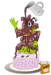  2016 4_fingers aliasing alpha_channel amphibian anthro anus back_boob big_breasts big_butt blonde_hair breasts butt butt_squish cake cake_sitting candy chocolate chocolate_sauce digital_drawing_(artwork) digital_media_(artwork) dripping eyelashes female food food_play frog green_eyes green_pussy green_skin hair hair_bow hair_ribbon hi_res holding_butt huge_breasts huge_butt humanoid_hands icing juice87 long_hair looking_at_viewer messy non-mammal_breasts nude open_mouth open_smile portrait pose pouring pussy rear_view ribbons simple_background sitting smile solo sprinkles three-quarter_portrait transparent_background waving 