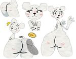  2015 bear big_butt blush butt cartoon_network digital_media_(artwork) duo english_text faceless_male female hi_res looking_back male mammal paper penis solo_focus sssonic2 sweat teri_(tawog) text the_amazing_world_of_gumball vein wide_hips 