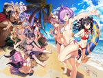  6+girls animal animal_ears armpits ass asterios_(fate/grand_order) barefoot beach bikini black_hair blonde_hair blue_eyes blue_sky breasts cloud covered_nipples day ears_through_headwear elizabeth_bathory_(brave)_(fate) elizabeth_bathory_(fate) elizabeth_bathory_(fate)_(all) euryale fate/apocrypha fate/extra fate/extra_ccc fate/grand_order fate_(series) fox_ears fox_tail frilled_bikini frills groin hair_over_one_eye hairband hat headpiece holding holding_weapon horns innertube itou_ben jeanne_d'arc_(alter)_(fate) jeanne_d'arc_(fate) jeanne_d'arc_(fate)_(all) large_breasts leaning_forward long_hair looking_at_viewer looking_to_the_side mash_kyrielight medium_breasts multiple_girls navel nipple_slip nipples ocean open_mouth outdoors outstretched_arm palm_tree pink_hair platinum_blonde_hair purple_eyes purple_hair red_eyes sand scathach_(fate)_(all) scathach_(swimsuit_assassin)_(fate) short_hair sitting sky small_breasts smile squatting standing standing_on_one_leg swimsuit swimsuit_of_perpetual_summer tail tamamo_(fate)_(all) tamamo_no_mae_(fate) tamamo_no_mae_(swimsuit_lancer)_(fate) toosaka_rin tree twintails v water weapon white_hair yellow_eyes 
