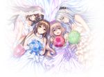  amakano_~second_season~ amakano_~second_season~+ azarashi_soft cleavage dress ichinose_honami kutsuno_kanade piromizu see_through suzurikawa_euphrasie_ruika takayashiro_yuzuka transparent_png wedding_dress 