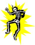  1boy arc_system_works blazblue blazblue:_central_fiction electrocution kurogane_naoto pixel_art short_hair skeleton solo sprite transparent_background x-ray 