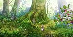  black_hair braid brown_hair chair commentary_request flower food forest fruit hakumei_(hakumei_to_mikochi) hakumei_to_mikochi hat house key_visual long_hair mikochi_(hakumei_to_mikochi) multiple_girls nature official_art raspberry scenery short_hair table tree treehouse 