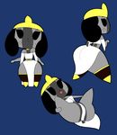  2017 animate_inanimate anthro big_butt butt canine clothed clothing cosplay crown digital_media_(artwork) dog dress egyptian freckles hi_res mammal mystephrin nintendo nintendo_switch short_stack smile spread_legs spreading switch_dog thick_thighs video_games 