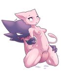  2017 ambiguous_gender areola arm_grab big_tongue blue_eyes breasts cunnilingus drooling duo echoseed eye_roll female female/ambiguous floating_hands fur haunter kneeling legendary_pok&eacute;mon licking long_tongue mew navel nintendo nipples nude oral pink_fur pok&eacute;mon pussy_juice saliva sex signature simple_background thigh_grab tongue tongue_out vaginal video_games white_background 
