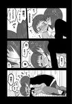  blush comic controller flying_sweatdrops game_controller greyscale highres incest kiss mochi_au_lait monochrome multiple_girls original page_number revision short_hair translated yuri 