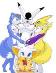  behemuth bokko crossover digimon krystal renamon rouge_the_bat sonic_team star_fox the_amazing_three 