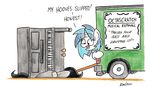  2017 accident bobthedalek duo english_text equine female feral friendship_is_magic horn horse mammal musical_instrument my_little_pony octavia_(mlp) piano pony simple_background text truck unicorn vehicle vinyl_scratch_(mlp) white_background 