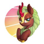  2018 bust_portrait ear_tuft equine feral friendship_is_magic hair kirin looking_at_viewer mammal my_little_pony portrait scales scalie shydale simple_background solo tuft white_background 
