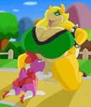  balls big_breasts birdo bowser breasts clothing cum dickgirl dress fellatio female footwear high_heels huge_breasts intersex invalid_tag leggings legwear makeup mario_bros mcnasty nintendo oral penis sex shoes tongue tongue_out video_games 