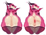  &lt;3 anthro anus big_butt bottomless butt clothed clothing dragon eyewear female glasses grind huge_butt legwear lips mature_female presenting pumpkie_(character) pussy roly scalie simple_background smile solo spreading stockings sweat thick_thighs wide_hips 