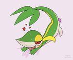  2017 anus digital_media_(artwork) feral happy longlevy lying nintendo nude on_frontsmile pok&eacute;mon reptile scalie sex_toy shaded simple_background snake snivy solo symbol tongue tongue_out toony vibrator video_games 