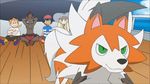  animated animated_gif kaki_(pokemon) lillie_(pokemon) lycanroc mamane_(pokemon) pokemon pokemon_(anime) pokemon_sm_(anime) rotom_dex satoshi_(pokemon) 