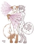  2017 blush canine covering crossgender digitigrade dipstick_tail feline female fox gloves_(marking) heresy_(artist) hybrid kathrin_(twokinds) keidran mammal markings mike_(twokinds) monochrome multicolored_tail nude pubes simple_background socks_(marking) spots striptease twokinds white_background 