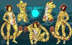  balls cum erection feline gore humanoid hybrid lightning male mammal model_sheet neo_valentine penis tiger zingiber 