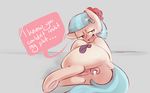  after_sex anus coco_pommel_(mlp) cum cum_in_ass cum_inside dialogue dripping elijah-draws english_text female feral friendship_is_magic hooves looking_back lying my_little_pony on_side pussy rear_view solo text 