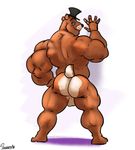  anthro balls bear butt five_nights_at_freddy&#039;s freddy_(fnaf) hat male mammal muscular nude top_hat uniparasite video_games 
