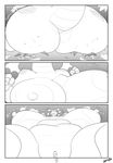  big_breasts big_butt blush breasts butt cave comic digital_media_(artwork) dragon english_text female growth huge_breasts huge_butt nipples pussy scalie slightly_chubby solo teelhavok text thick_thighs 