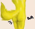  ambiguous_gender anthro butt butt_shot canine fennec fox fur mammal simple_background source_request sven_the_fenn thick_thighs unknown_artist yellow_fur 