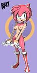  2017 absurd_res amy_rose anthro big_eyes bigdead93 black_nose boots bracelet breasts clothing convenient_censorship eyelashes female footwear fur gloves green_eyes hairband happy hedgehog hi_res jewelry mammal mostly_nude navel nipples panties pink_fur smile solo sonic_(series) underwear 