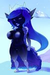  2017 absurd_res areola big_breasts black_skin breasts dark_skin female goblin hi_res huge_breasts humanoid inverted_nipples nipples not_furry nude pussy short_stack shortstack theboogie 