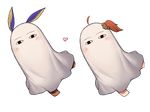  &lt;o&gt;_&lt;o&gt; ahoge blanket blush blush_stickers cosplay dark_skin fate/grand_order fate_(series) fujimaru_ritsuka_(female) heart highres jitome katsudansou looking_at_viewer medjed medjed_(cosplay) multiple_girls nitocris_(fate/grand_order) nitocris_(swimsuit_assassin)_(fate) red_hair side_ponytail transparent_background 