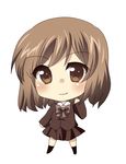  brown_eyes brown_hair chibi hatsune_(pumpkin_pie) sasaki_(suzumiya_haruhi) school_uniform short_hair solo suzumiya_haruhi_no_yuuutsu 