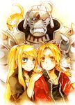  ahoge alphonse_elric amber_eyes blond_hair blonde_hair blue_eyes cat edward_elric female full_metal_alchemist fullmetal_alchemist fullmetal_alchemist_brotherhood group long_hair male neko ponytail smile winry_rockbell yellow_eyes 