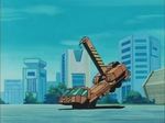  animated animated_gif building cityscape cloud crain_brain crane day erection gobots ground_vehicle hook lowres machine_robo mecha motor_vehicle no_humans oldschool road robot science_fiction screencap sexually_suggestive sign street transformation tree truck warning_sign 
