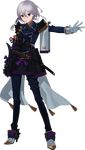  armor full_body gloves high_heels honebami_toushirou japanese_armor kiwame_(touken_ranbu) male_focus military military_uniform necktie official_art outstretched_hand purple_eyes sheath sheathed shoulder_armor sode sword tndkworks touken_ranbu transparent_background uniform wakizashi weapon white_gloves white_hair 