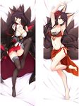  akagi_(azur_lane) animal_ears arms_up azur_lane bad_id bad_pixiv_id bangs barefoot black_gloves black_hair black_legwear black_panties blue_eyes blunt_bangs breasts cleavage dakimakura detached_sleeves flower fox_ears fox_tail full_body gloves hair_flower hair_ornament japanese_clothes large_breasts layered_bikini leg_up long_hair looking_at_viewer lying multiple_tails multiple_views navel on_back panties parted_lips partly_fingerless_gloves pleated_skirt qingye_ling red_eyes red_skirt ribbon-trimmed_sleeves ribbon_trim sarong sash skirt smile spider_lily tail thighhighs underwear 