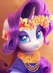  2017 clothed clothing equine female friendship_is_magic hair horn looking_at_viewer mammal my_little_pony purple_hair rarity_(mlp) smile solo sorcerushorserus unicorn 