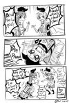  /\/\/\ 3koma :d =3 anger_vein angry apron blank_eyes comic commentary crying crying_with_eyes_open dated door dress emphasis_lines english engrish eyebrows_visible_through_hair gapangman greyscale hat highres laughing long_hair matara_okina monochrome nishida_satono o_o open_mouth pointing profanity puffy_short_sleeves puffy_sleeves ranguage short_sleeves sketch smile standing tabard tears teireida_mai touhou upside-down upskirt v-shaped_eyebrows 