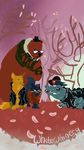  angus_(nitw) avian bea_(nitw) bear bird brown_fur canine cat clothed clothing eyewear fedora feline fox fur germ_(nitw) glasses gregg_(nitw) hat jacket leather leather_jacket mae_(nitw) mammal night_in_the_woods reptile scales scalie torn_clothing whitewinery_(artist) 