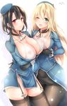  atago_(kancolle) erect_nipples kantai_collection pantyhose sakiryo_kanna see_through stockings tagme takao_(kancolle) thighhighs 