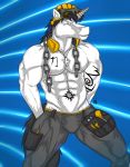  bulge equine horn horse male mammal musclesexylion muscular solo unicorn worker 