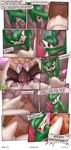  2017 absurd_res angry bisexual blue_eyes blush bulge clitoris comic cunnilingus english_text erection eyes_closed female female/female gallade gardevoir gothitelle group group_sex half-closed_eyes hi_res human humanoid male male/female mammal masterploxy nintendo not_furry open_mouth oral pok&eacute;mon pussy pussy_juice red_eyes sex speech_bubble teeth text thought_bubble threesome tongue vaginal video_games 