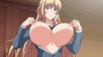  1girl animated_gif breast_grab breasts huge_breasts hypnosis kyonyuu_reijou_mc_gakuen mind_control nipple_tweak nipples 